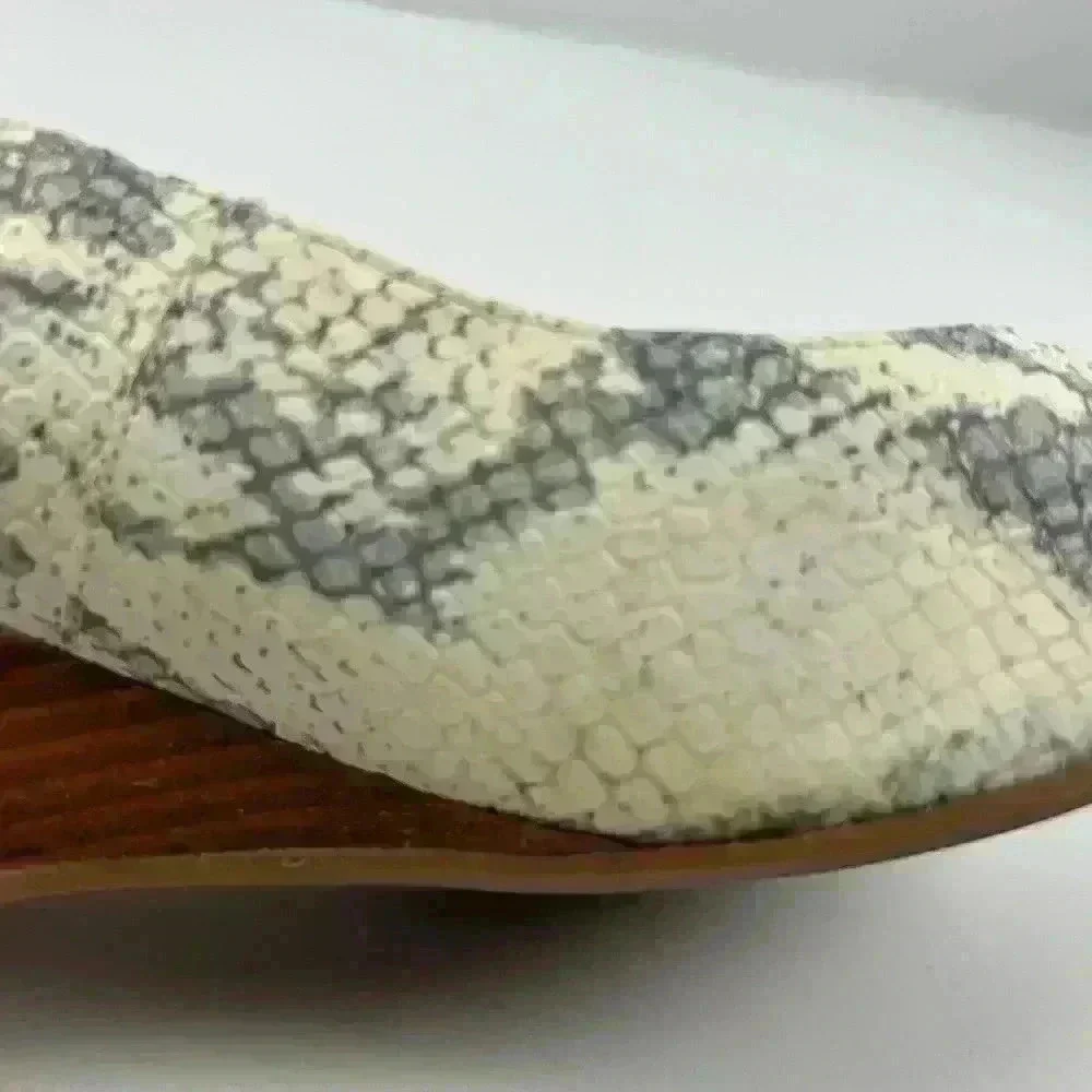 COLE HAAN The Go-to‎ Wedge Chalk Python Snake  Print- Size 8.5